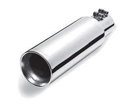 Gibson Performance 2.5 in. Polished Exhaust Tip 8.0 in. Long - Click Image to Close